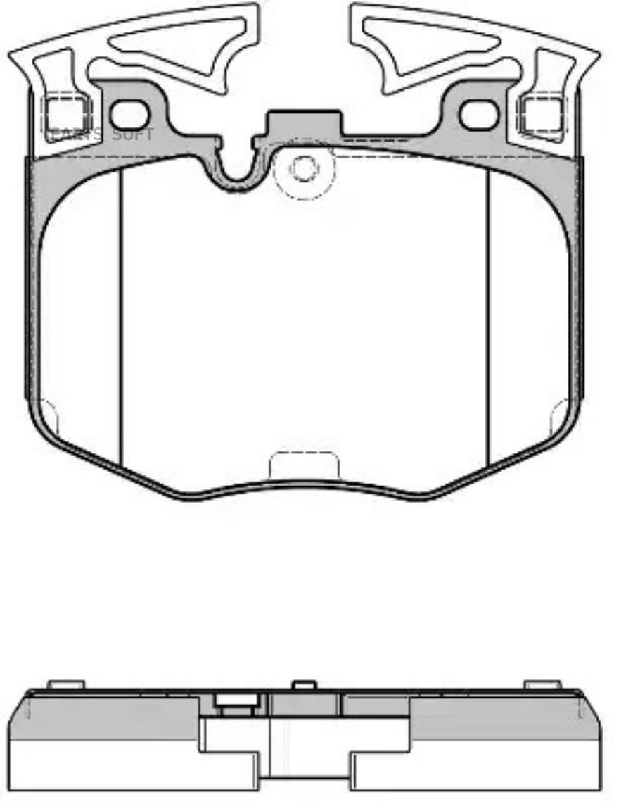 Brake Pad Set disc brake REMSA 171100