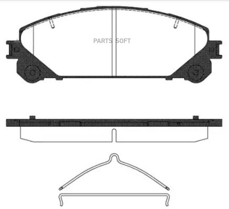 КОЛОДКА ТОРМОЗНАЯ К-ТДИСКОВЫЙ ТОРМОЗ LEXUS RX AG REMSA 131200