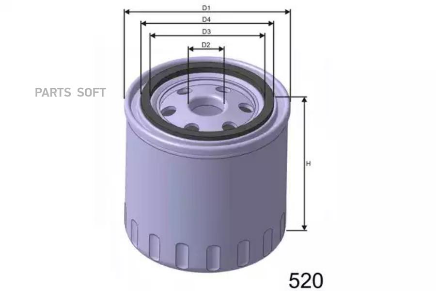 ФИЛЬТР МАСЛЯНЫЙ MISFAT Z168
