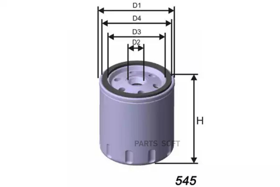 ФИЛЬТР МАСЛЯНЫЙ MISFAT Z445