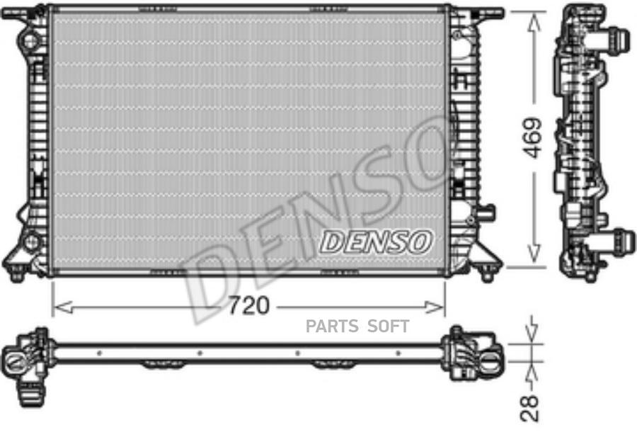 Радиатор DENSO DRM02022