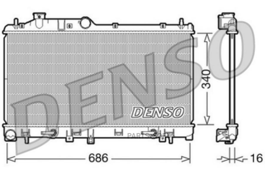 Радиатор Subaru Impreza 07-12 / Legacy 03-09 / Outback 03-09 DENSO DRM36008