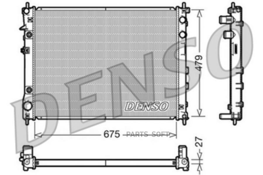 Радиатор системы охлаждения   30  36  23 DENSO DRM36012