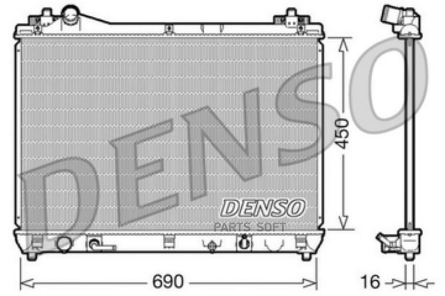 Радиатор SUZUKI GRAND VITARA (05-) DENSO DRM47017