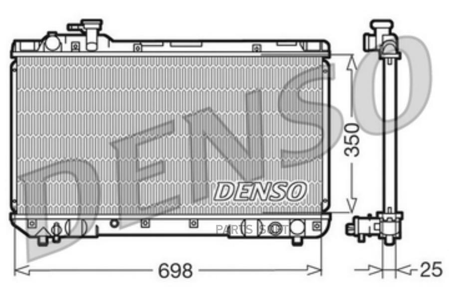 Радиатор системы охлаждения   4  1 DENSO DRM50020