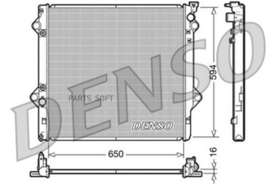 Радиатор охл ДВС TOYOTA Hi-Lux / 4 Runner Aut 11 DENSO DRM50036