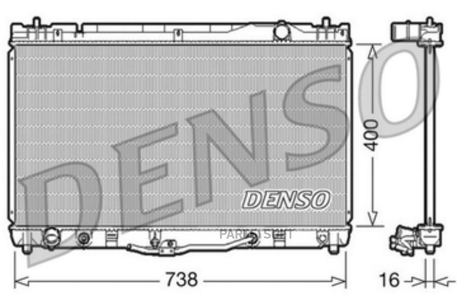 Радиатор TOYOTA CAMRY (01-06) DENSO DRM50043