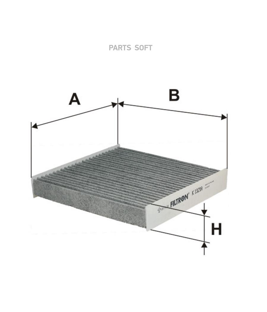 Фильтр салона угольн RE Logan II Sandero II Cli FILTRON K1321A