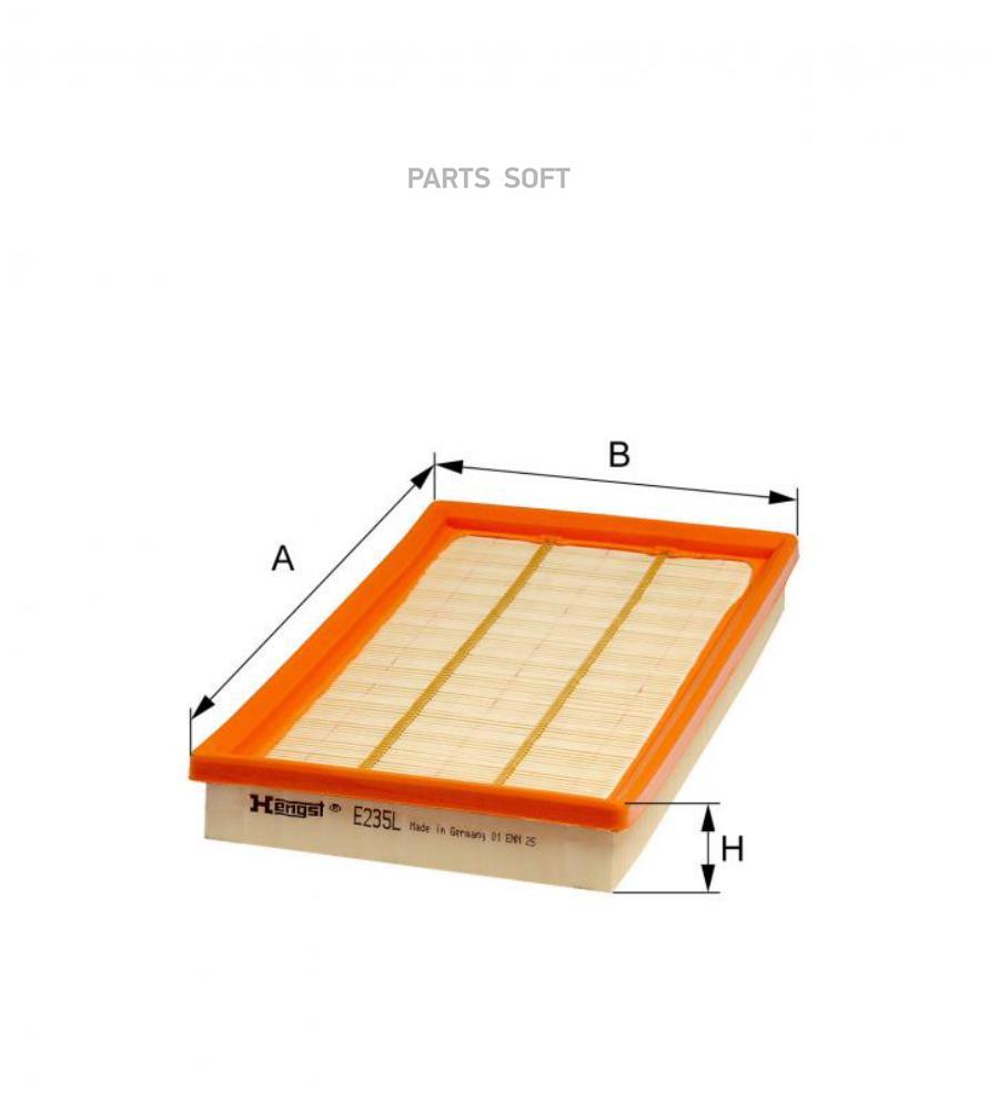 ФИЛЬТР ВОЗДУШНЫЙ HENGST FILTER E235L