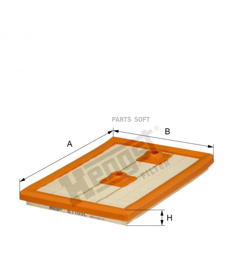 Air filter HENGST FILTER E1105L