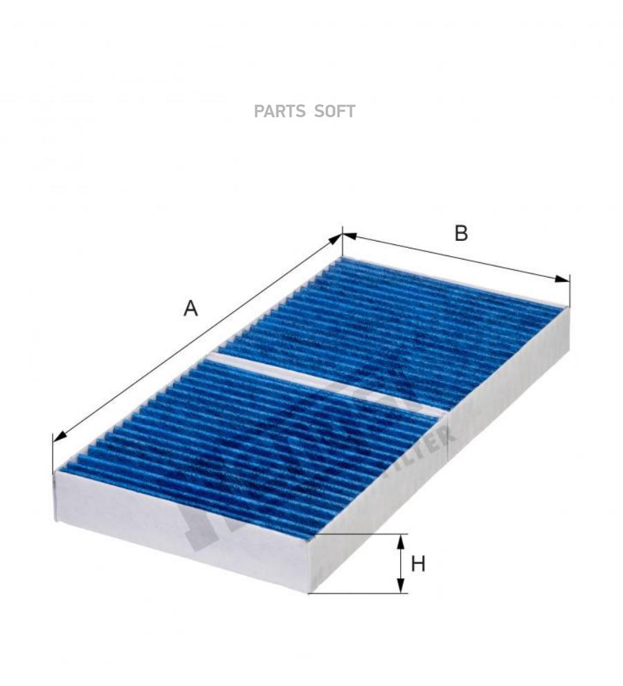 Cabin filter HENGST FILTER E2904LB