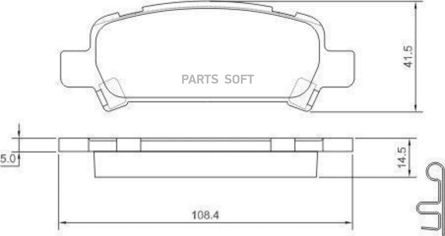 Колодки тормозные дисковые ABS 37164