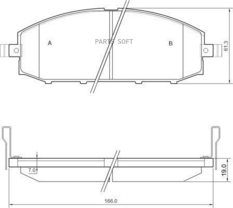 Колодки тормозные дисковые ABS 37084