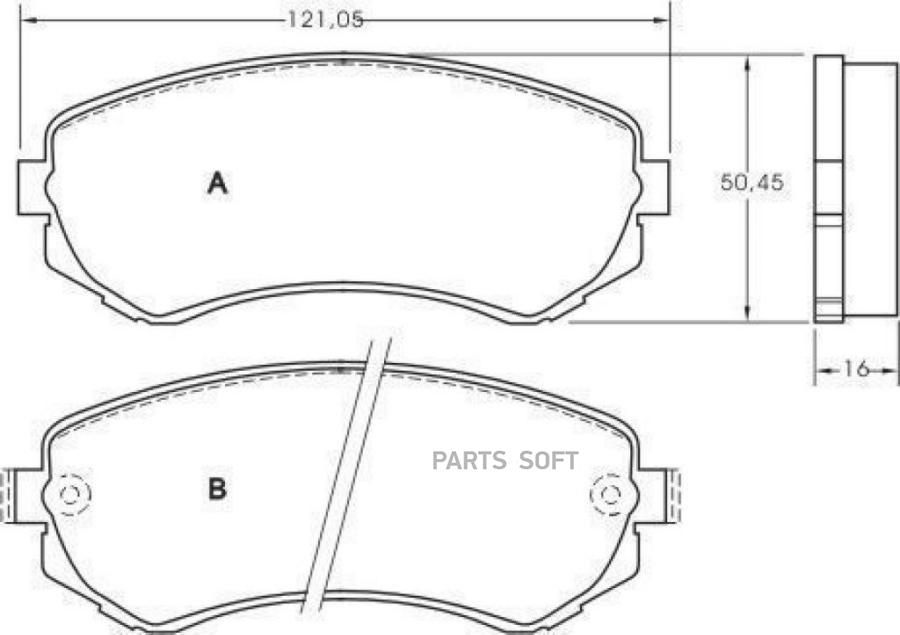 Колодки тормозные дисковые ABS 37082