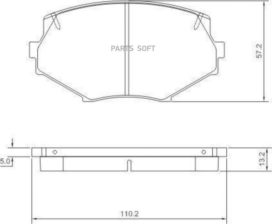 Колодки тормозные дисковые ABS 36889