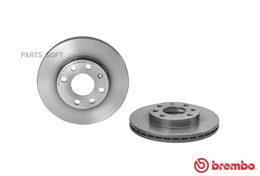 Диск торм первент[236x20mm] 6 отв BREMBO 09309011