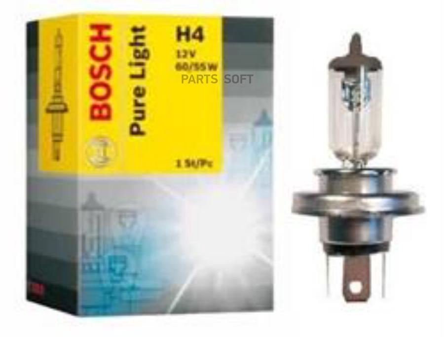 Лампа Pure Light Standart H4 12V [60/55W] [картон] [1 шт] BOSCH 1987302041