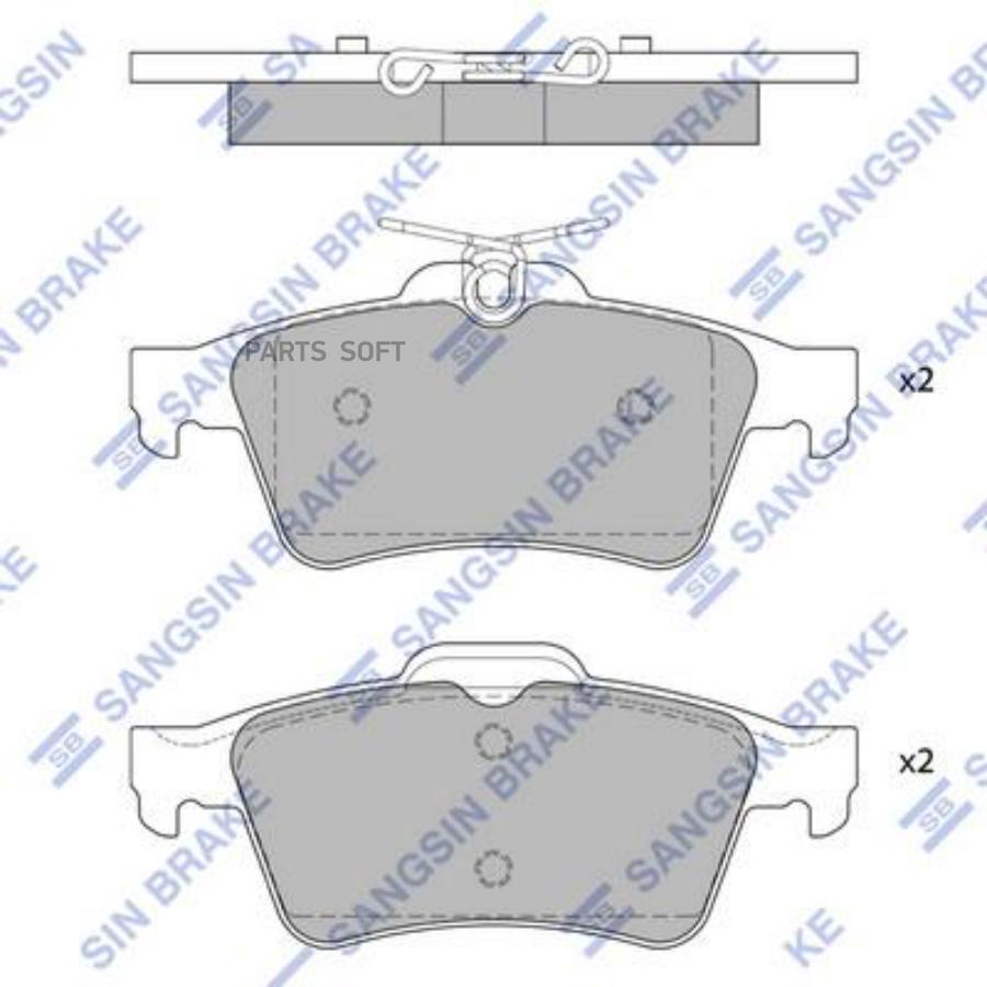 Автозапчасть SANGSIN BRAKE SP4254