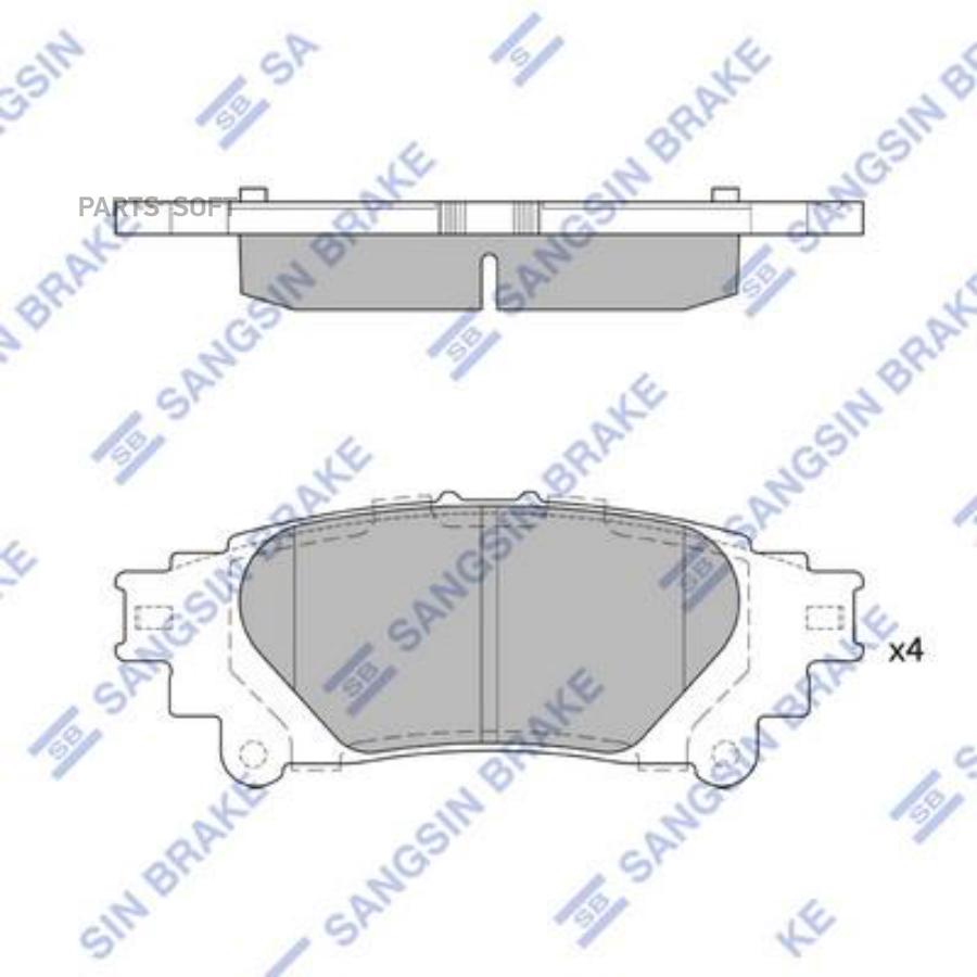 Автозапчасть SANGSIN BRAKE SP4131