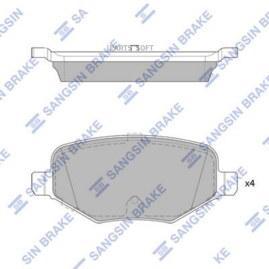 Автозапчасть SANGSIN BRAKE SP1717A