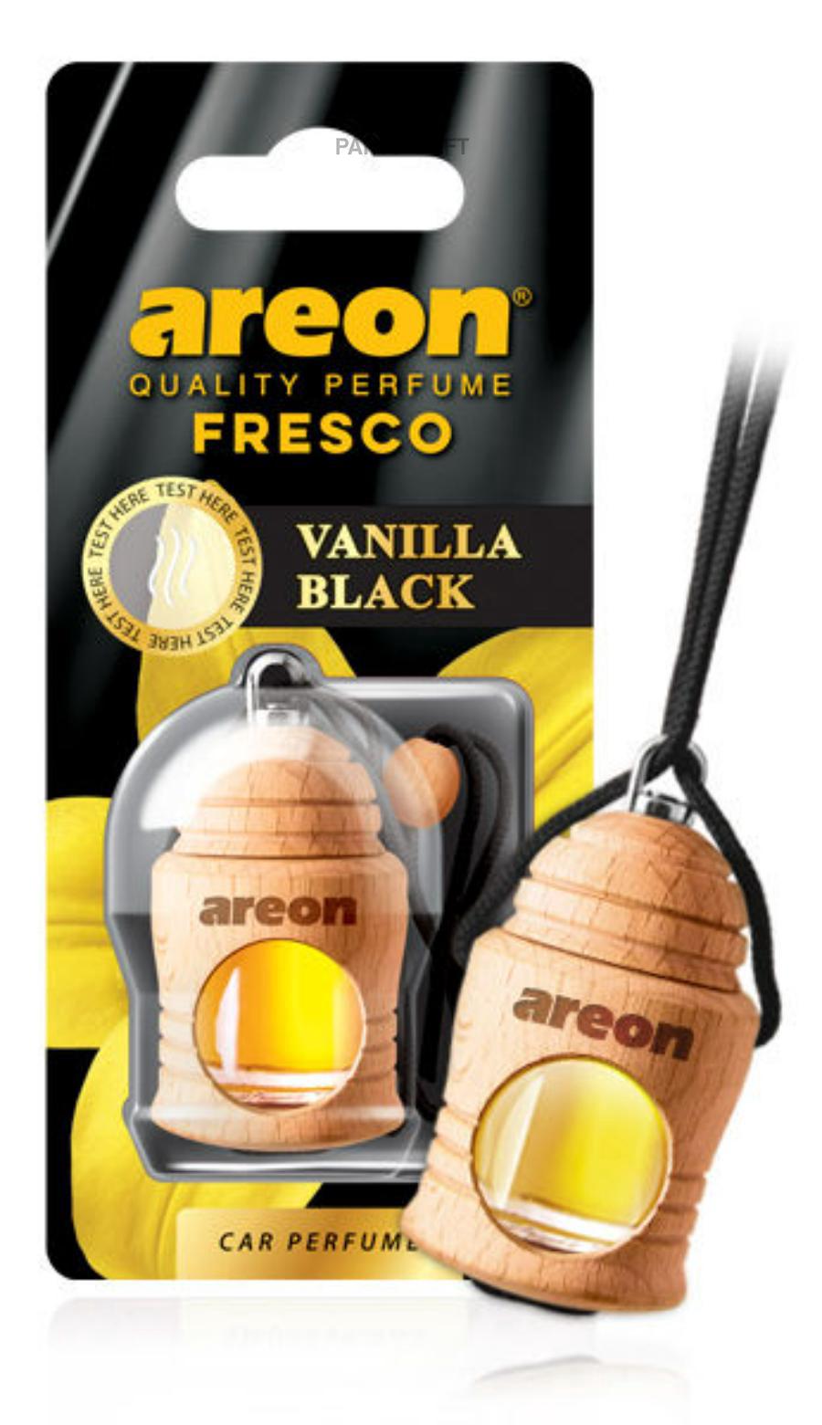 АРОМАТИЗАТОР FRESCO ЧЕРНАЯ ВАНИЛЬ ФЛАКОН С ДЕРЕВЯН AREON FRTN31