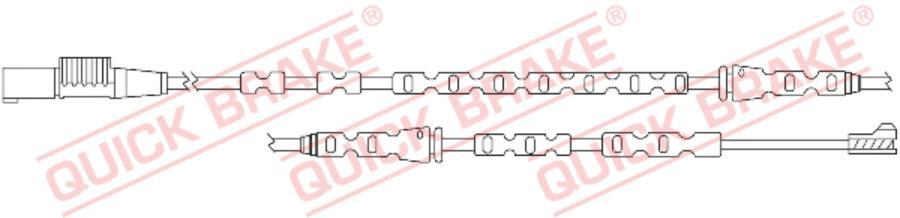 Датчик износа тормозных колодок передн BMW: Z4 (E89) All models except sDrive35i 0509- QUICK BRAKE WS0294A