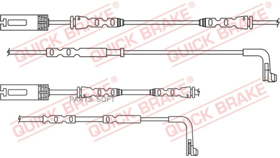 Датчик износа дисковых тормозных колодок QUICK BRAKE WS0381A