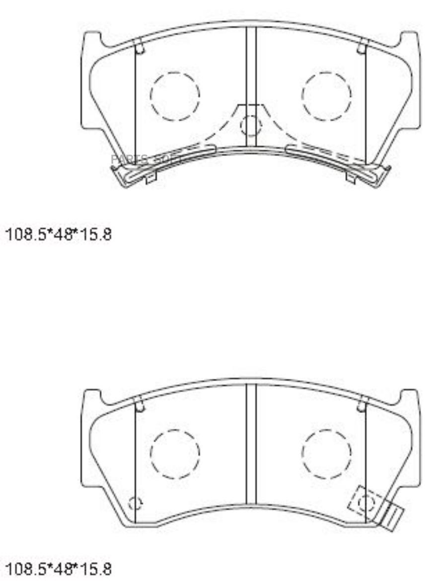 КОЛОДКИ ТОРМОЗНЫЕ ASIMCO KD1732