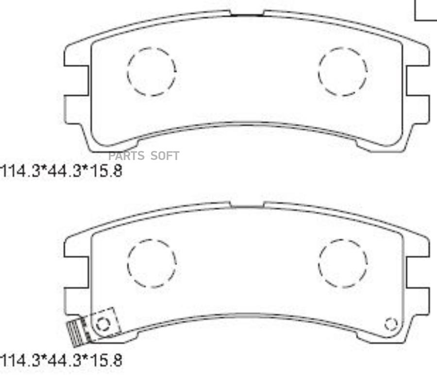 Колодки тормозные дисковые передние комплект ASIMCO KD1736