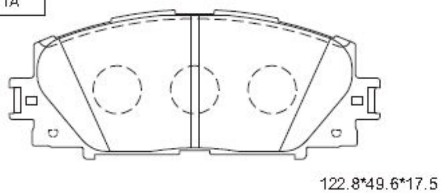 Комплект дисковых тормозных колодок ASIMCO KD2764