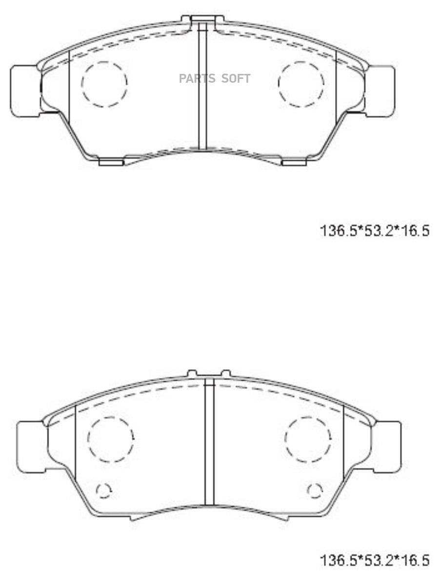 ТОРМОЗНЫЕ КОЛОДКИ ДИСКОВЫЕ ASIMCO KD3395