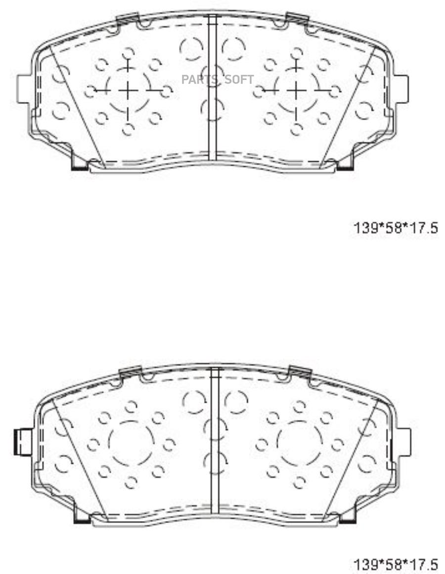 КОЛОДКИ ТОРМОЗНЫЕ ASIMCO KD3740