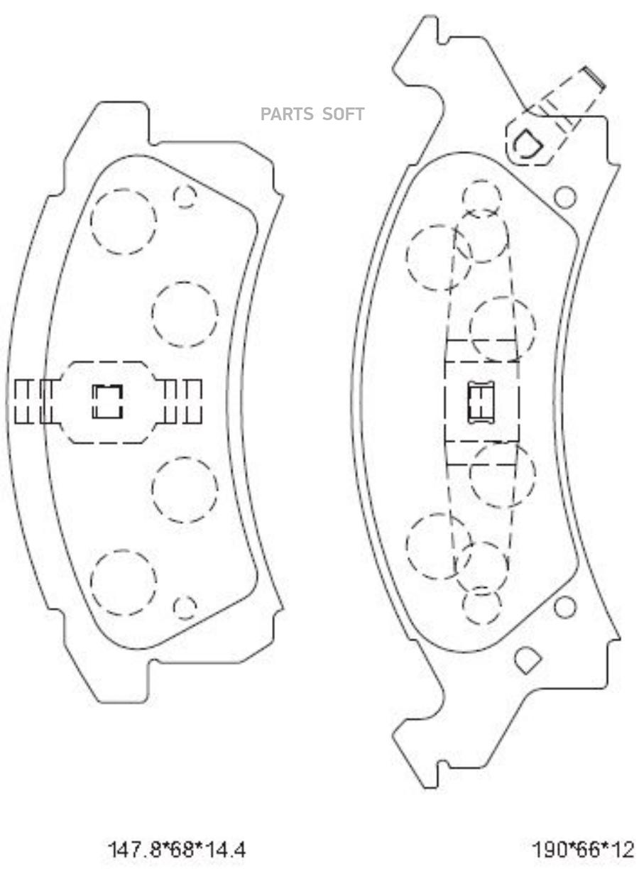 КОЛОДКИ ТОРМОЗНЫЕ ДИСКОВЫЕ  ШТ ASIMCO KD6727