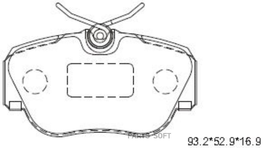 Тормозные колодки дисковые ASIMCO KD7763