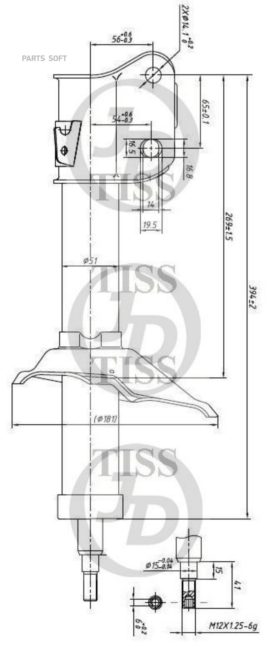 СТОЙКА / GAS / FR-R JUST DRIVE JAS0182