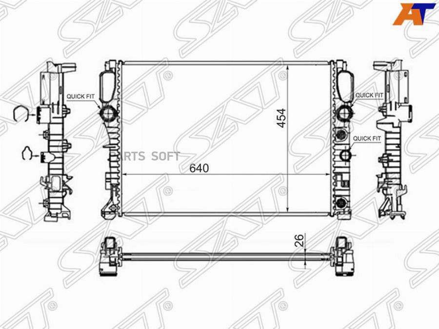 Радиатор Sat арт MB0011 SAT MB0011