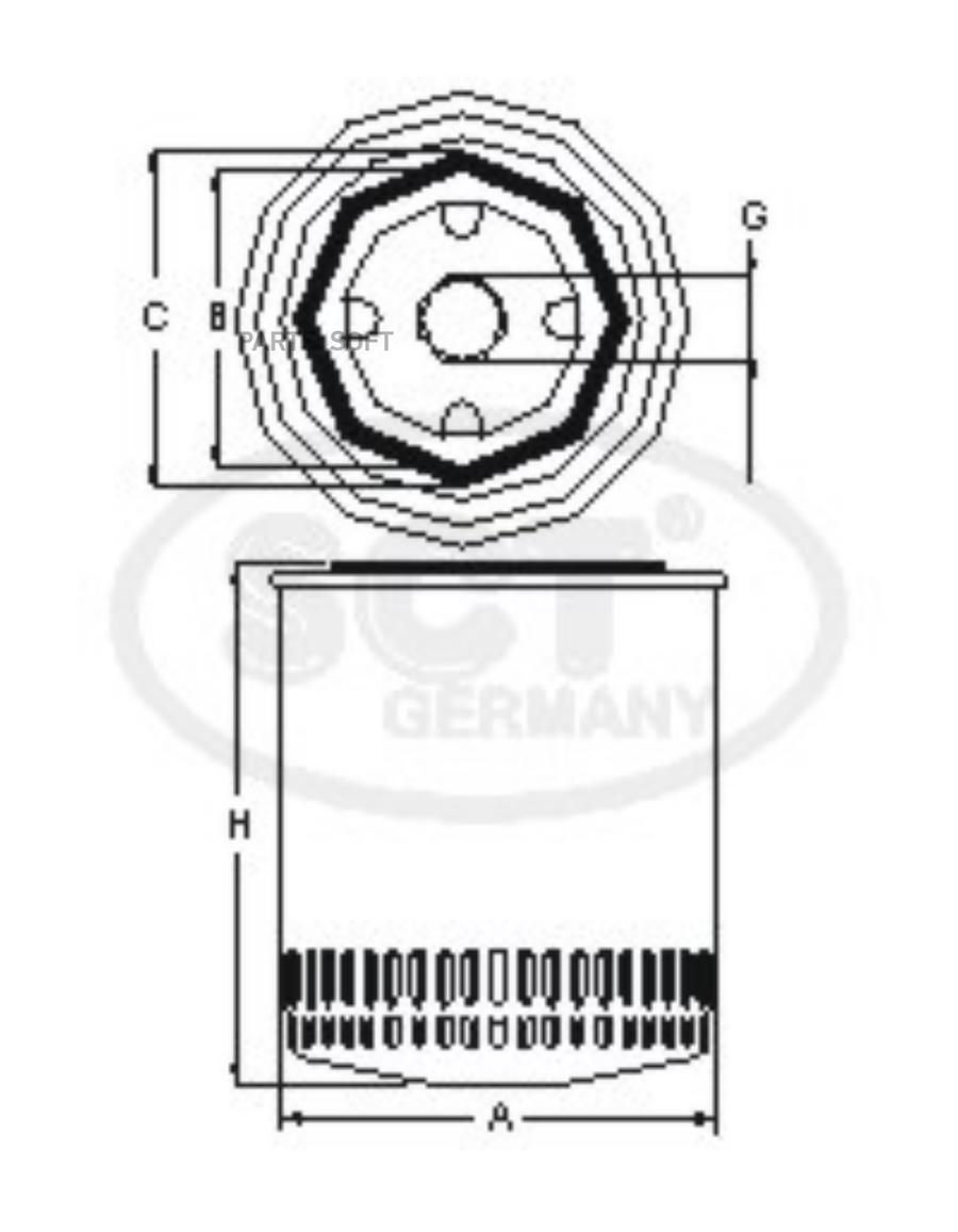 ФИЛЬТР МАСЛЯНЫЙ SCT GERMANY SM130