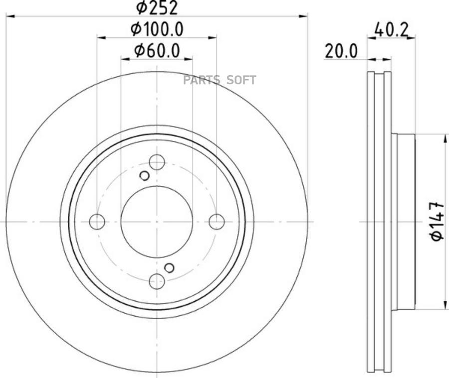 ДИСК ТОРМОЗНОЙ ПЕРЕД NISSHINBO ND9022