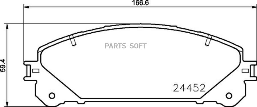 Колодки Тормозные Дисковые Strong Ceramic | Перед | Lexus/Toyota Alti NISSHINBO NP1109SC