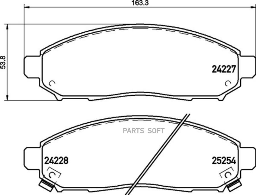 Автозапчасть NISSHINBO NP2082SC