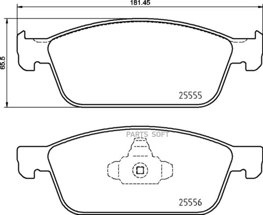 Колодки дисковые FORD FOCUS/KUGA 16 ECOBOOST/20 NISSHINBO NP5055SC