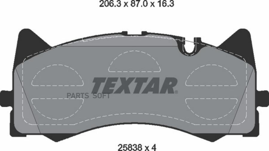 Автозапчасть TEXTAR 2583801