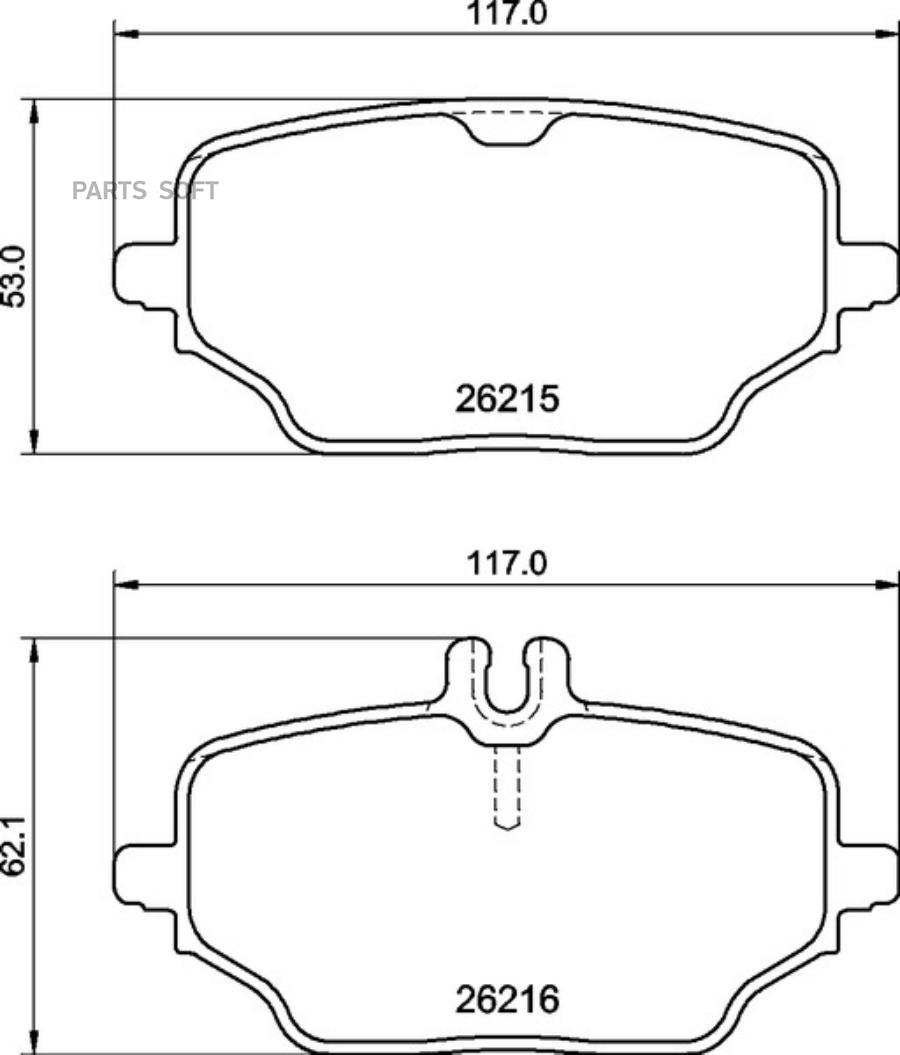 КОЛОДКИ ДИСКОВЫЕ TEXTAR 2621501