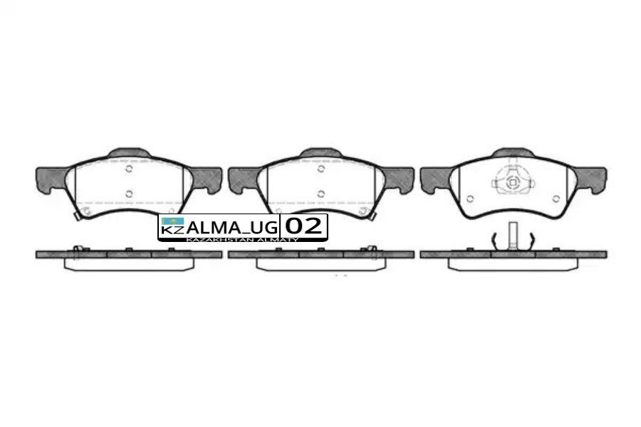 081002 REMSA Комплект тормозных колодок, дисковый тормоз