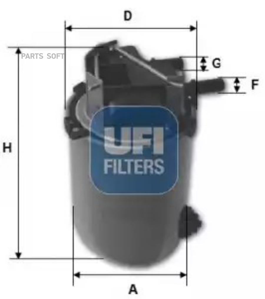 2406101 UFI Топливный фильтр