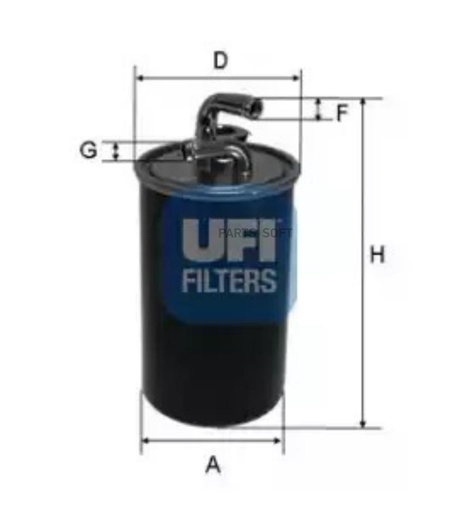 2403000 UFI Топливный фильтр