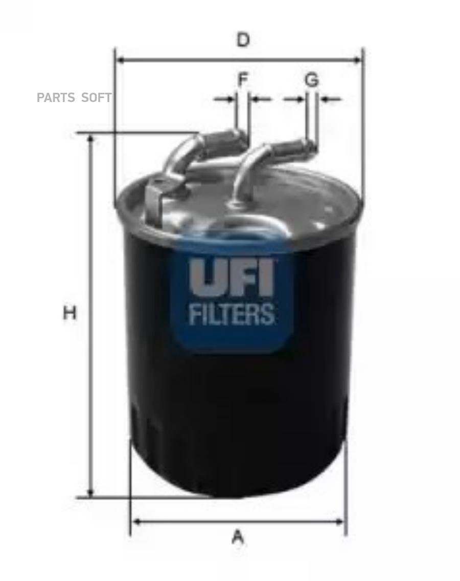 2407700 UFI Топливный фильтр