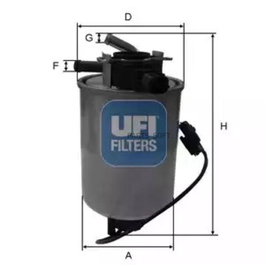 2401801 UFI Топливный фильтр