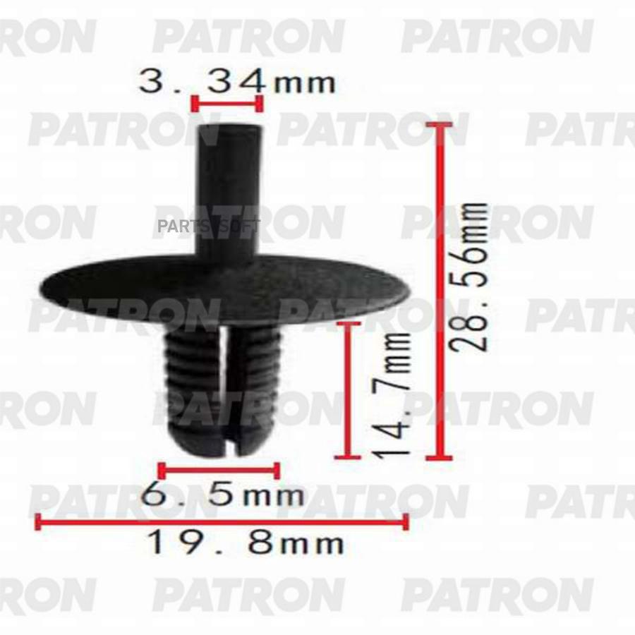 P370204A Клипса пластмассовая PATRON купить в Липецке | Интернет магазин  