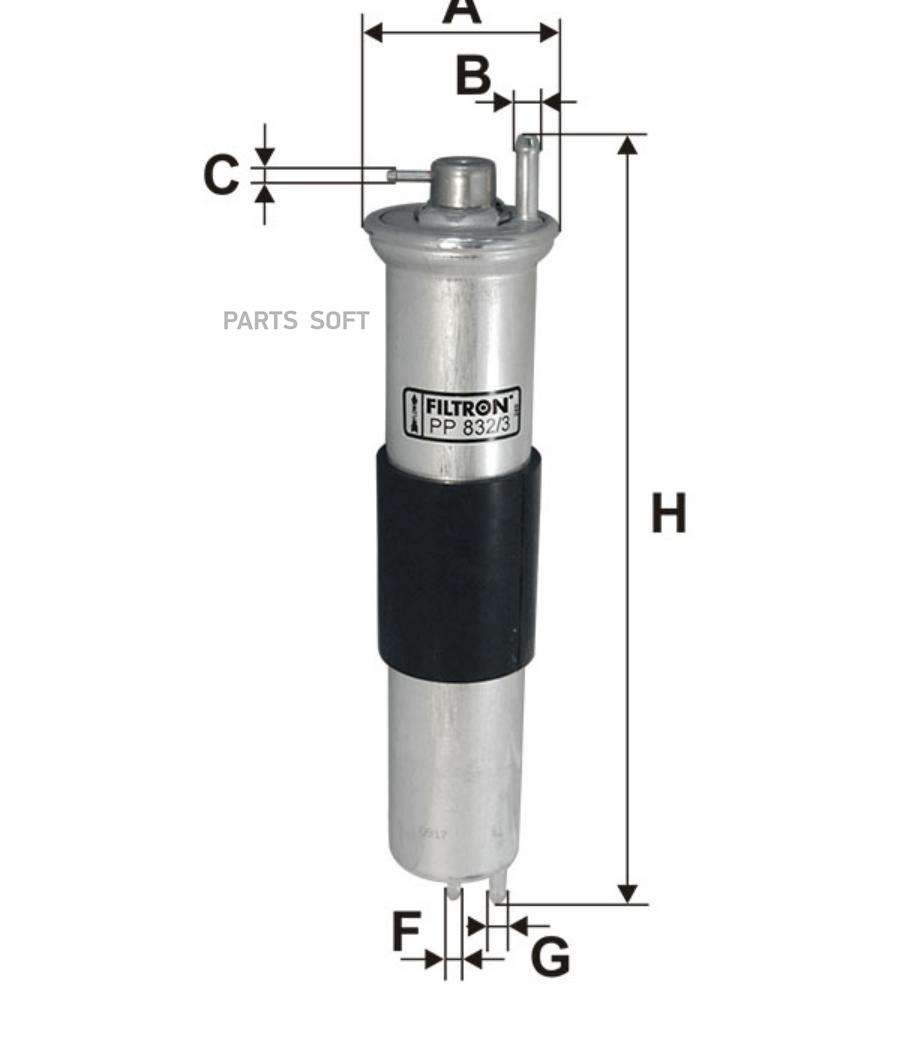 PP8323 Фильтр топливный БМВ BMW М54 Е46 FILTRON купить в Липецке | Интернет  магазин 